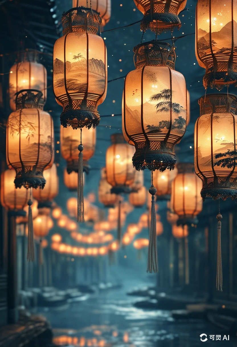 Floating Lanterns/漂浮的灯笼/浮かぶランタン