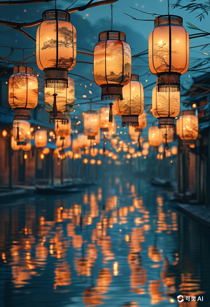 Floating Lanterns/漂浮的灯笼/浮かぶランタン