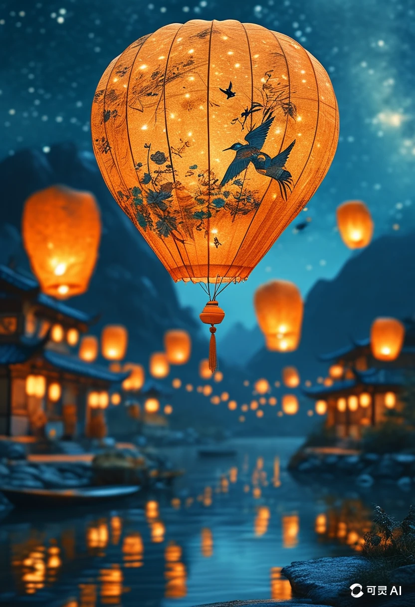 Floating Lanterns/漂浮的灯笼/浮かぶランタン