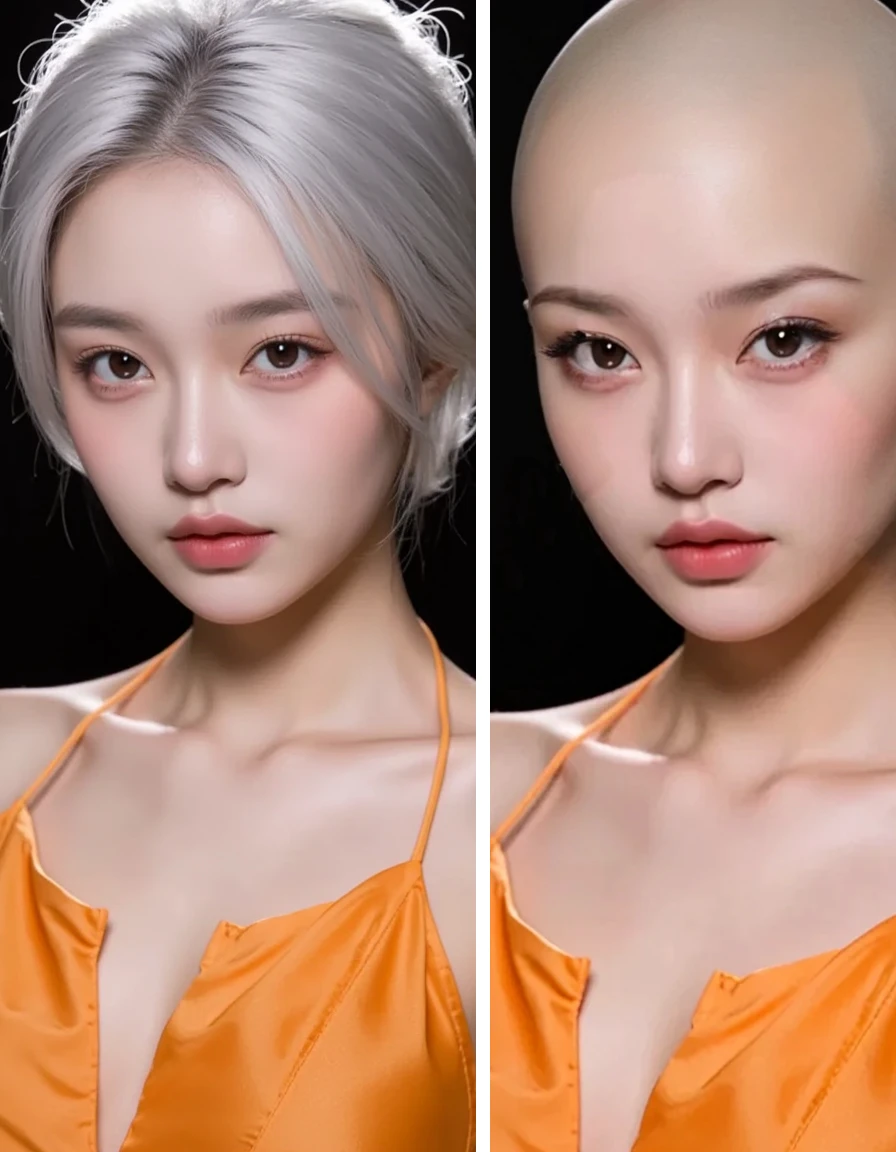 Apply AI bald filter in one click.