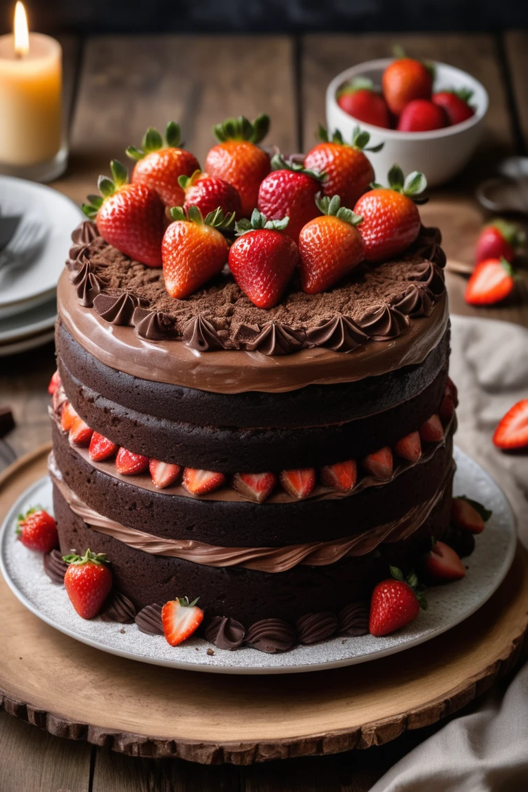 Decadent Delight: The Ultimate Triple-Layer Chocolate Cake