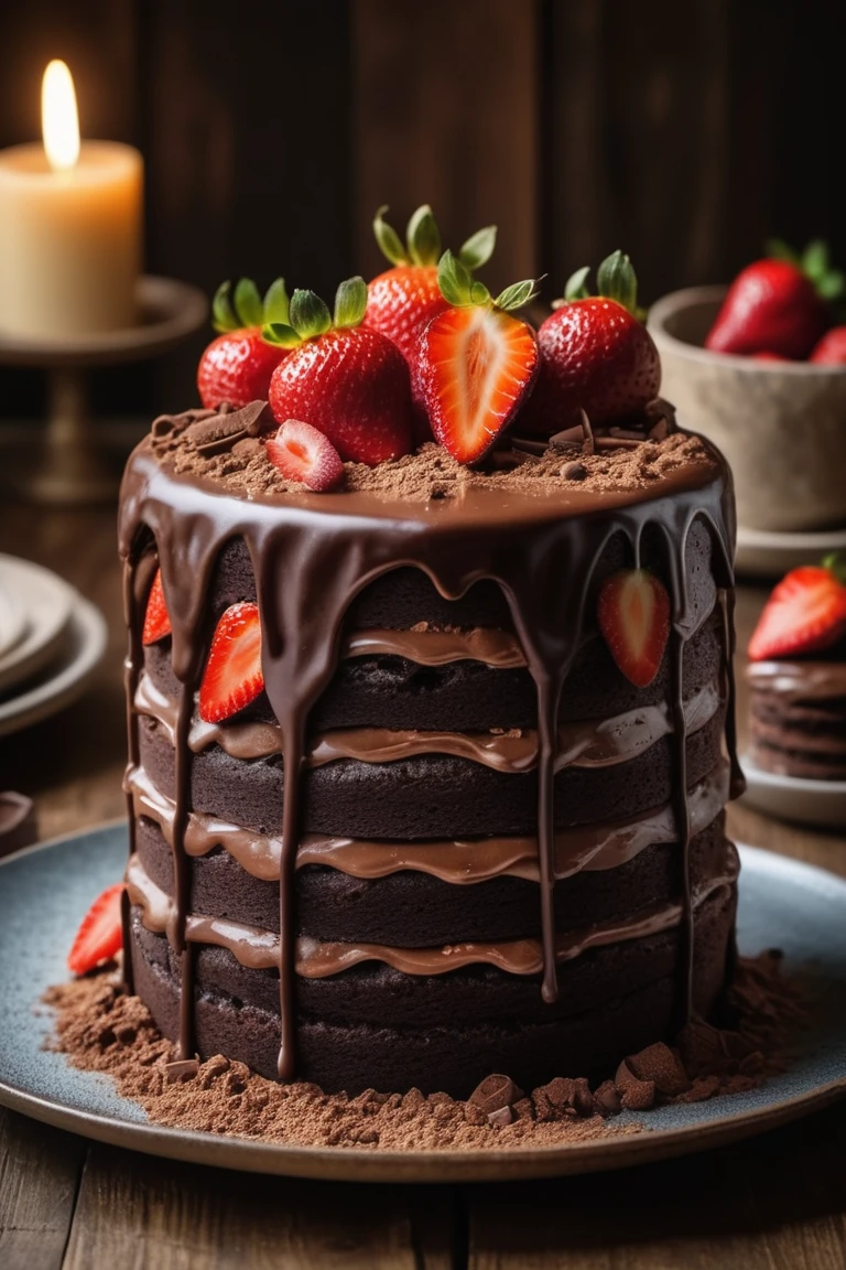 Decadent Delight: The Ultimate Triple-Layer Chocolate Cake