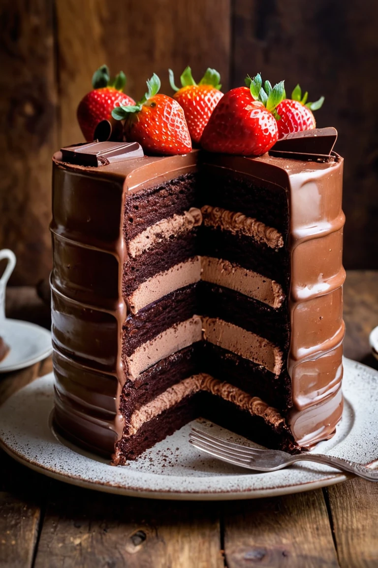 Decadent Delight: The Ultimate Triple-Layer Chocolate Cake