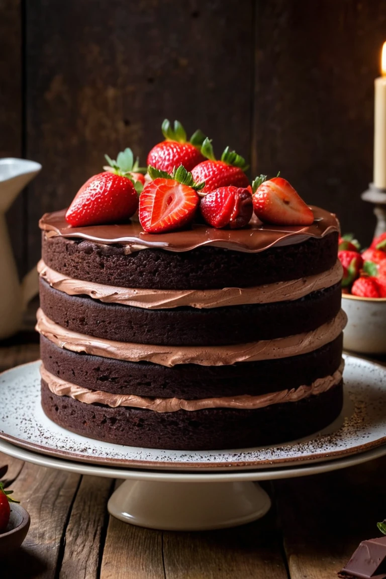 Decadent Delight: The Ultimate Triple-Layer Chocolate Cake