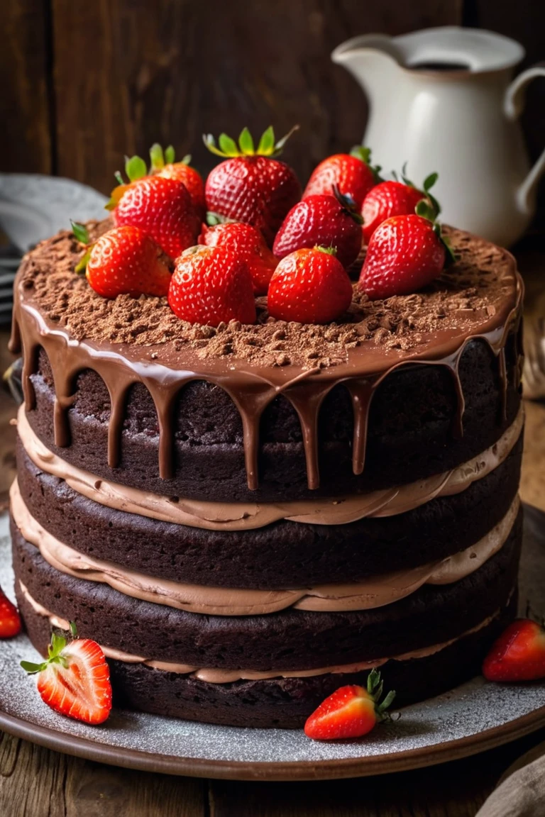 Decadent Delight: The Ultimate Triple-Layer Chocolate Cake