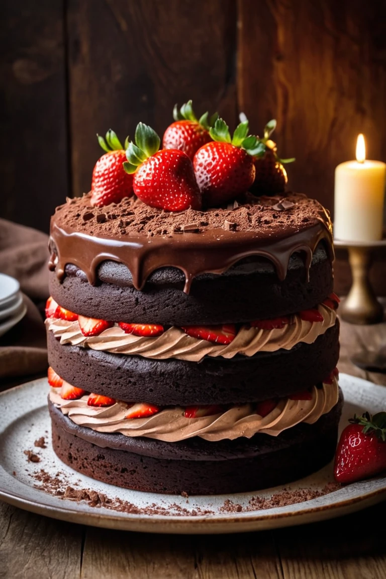 Decadent Delight: The Ultimate Triple-Layer Chocolate Cake