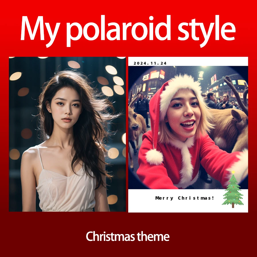 Christmas Polaroid Photo Generator