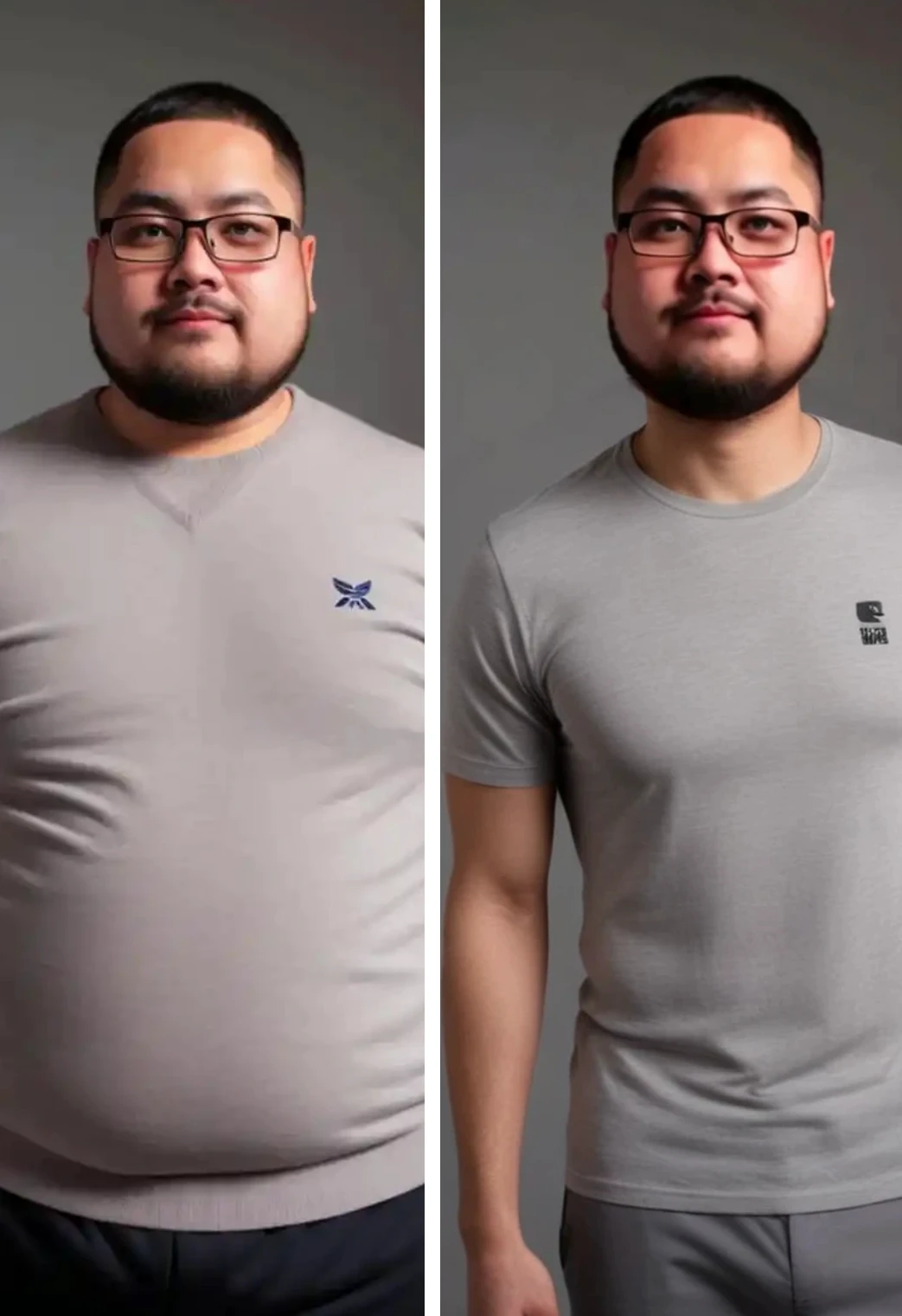 Carga una imagen que incluya al menos la cintura y aplica el espejo de adelgazamiento con un solo clic.