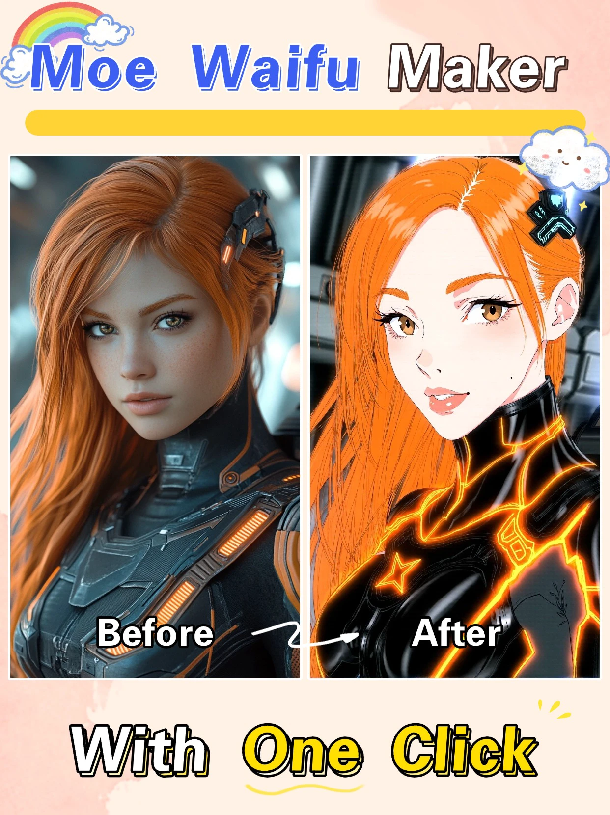 Seu Estúdio Privado de Personalização em Estilo Anime: Transforme sua foto real em uma imagem no estilo de quadrinhos refrescante!

Apenas um passo simples para ter seu personagem exclusivo em estilo anime:
Envie sua foto: Escolha a foto que deseja transformar.
Transformação com AI: Gere imagens no estilo de quadrinhos refrescante com um clique.

É tão simples!

Seja para ter um avatar único ou para experimentar o encanto do mundo do anime, você encontrará diversão aqui!