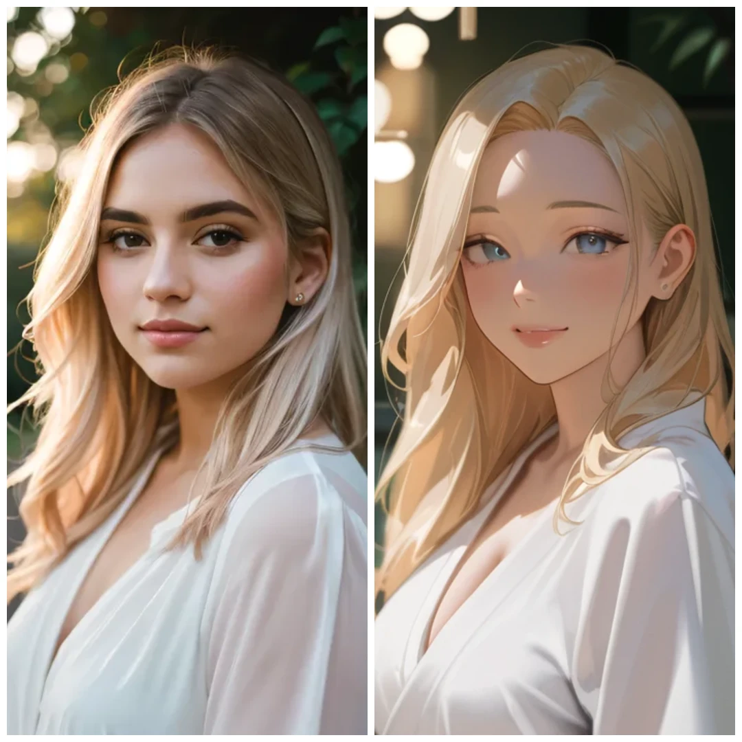 Let's change the Realistic Photo to Miki Noob Anime Style