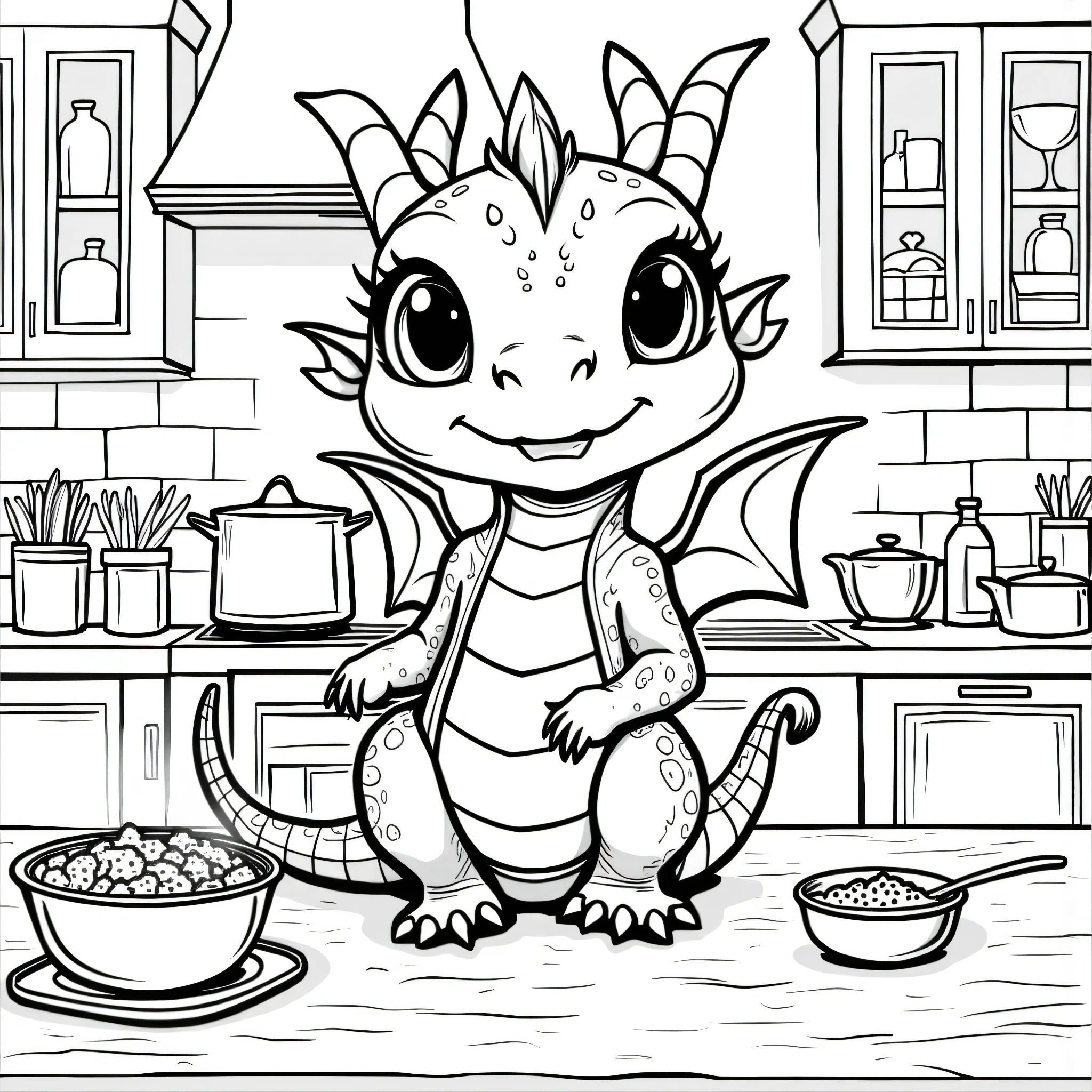 Write a short description and receive a beautiful coloring page.