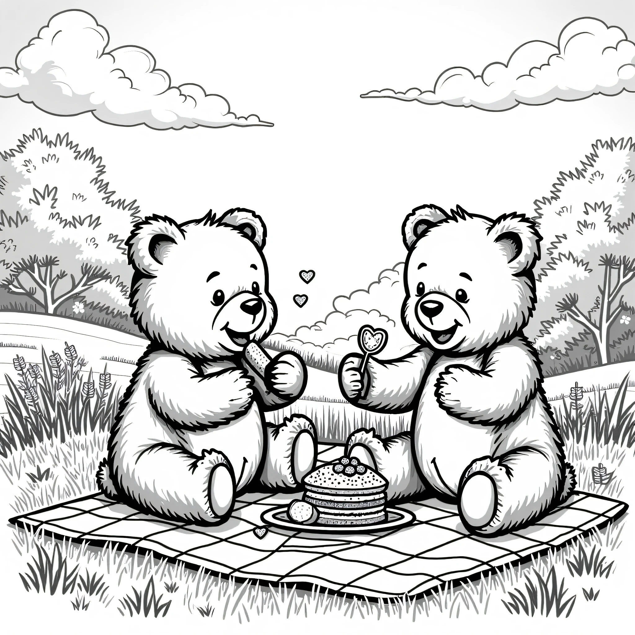 Write a short description and receive a beautiful coloring page.