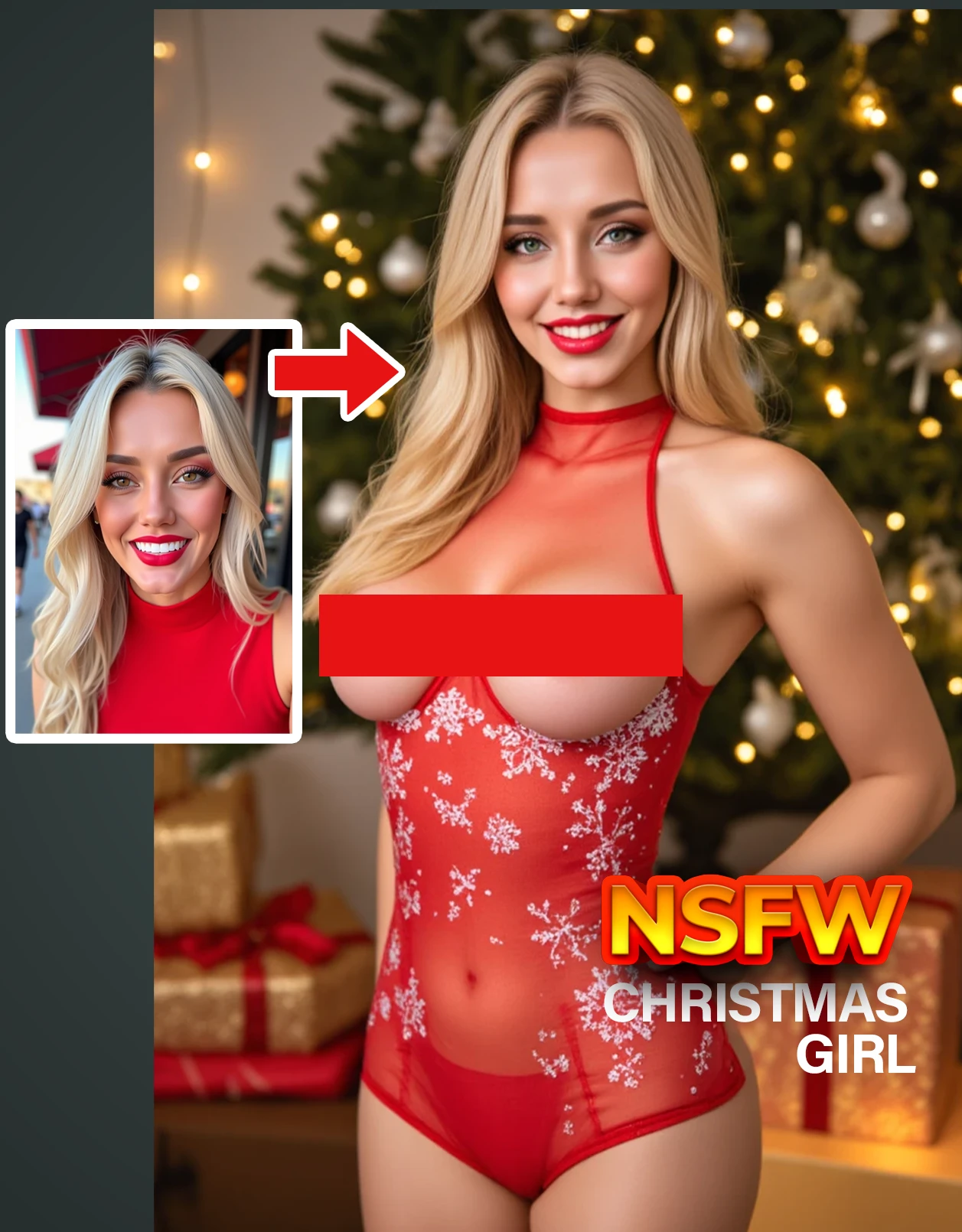 NSFW Christmas girl