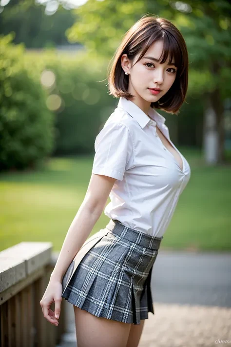 Japanese girl wearing a school uniform 