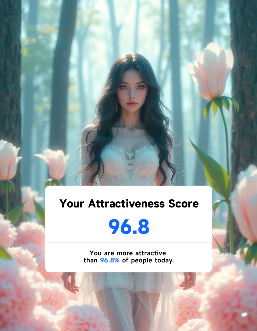 Test how attractive you are by uploading your photo to this AI face rater. Get your score instantly!
