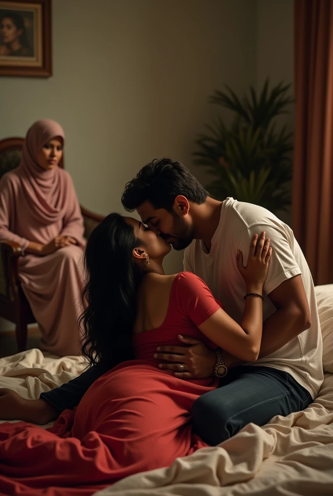 sexy 18 year old pakistani muslim girl wearing shalwarkameez kissing male cousin in the kitchen