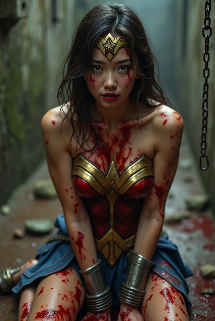 (The skin is ripped off and bleeding):6.0,