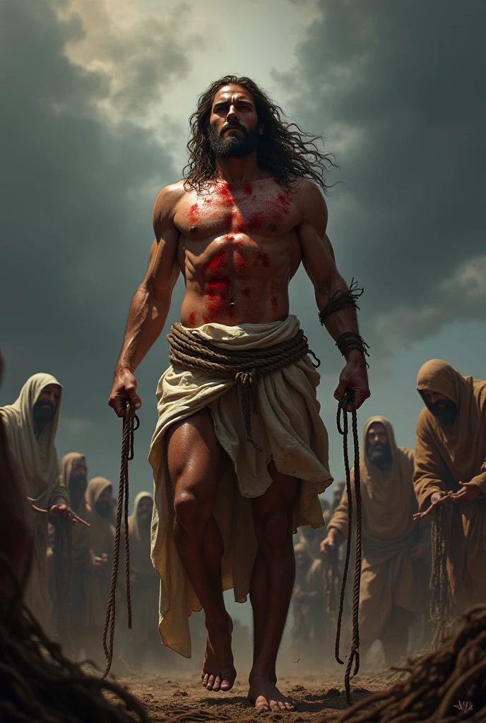 Photo of strong and calisthenics Jesus