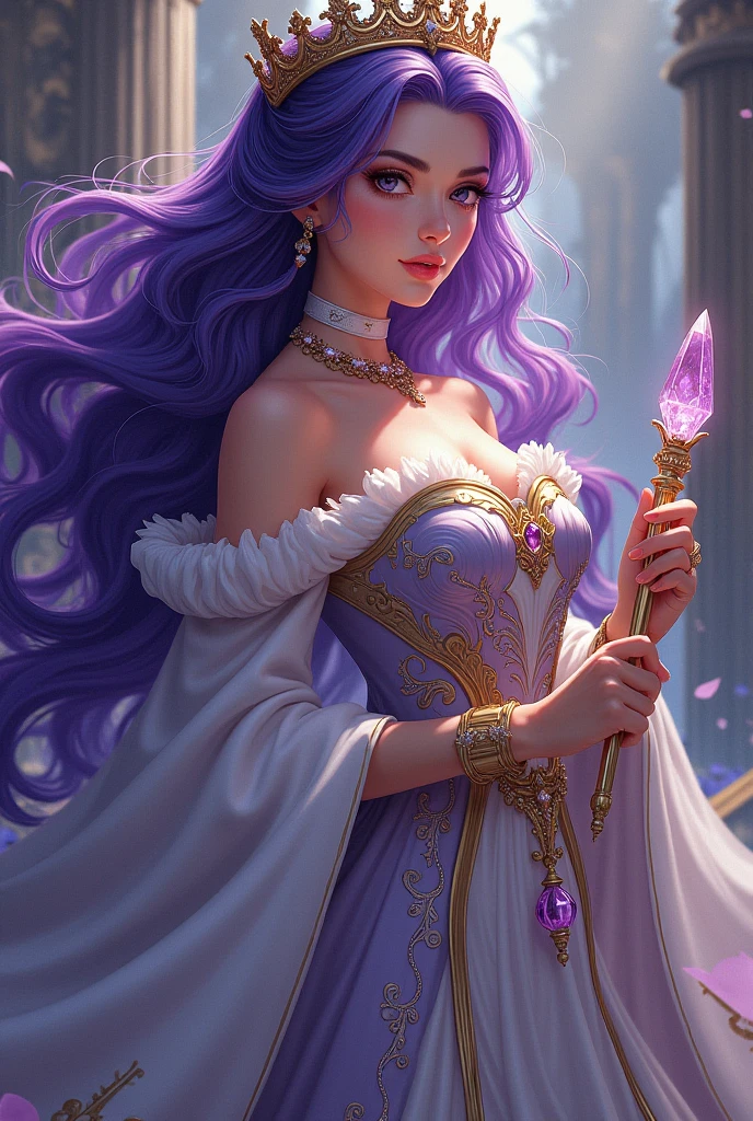 Purple Hair girl, acheron clothes, rich, mage, purple eyes, mage, younger, ilusionist, ACHERON STAR RAIL.