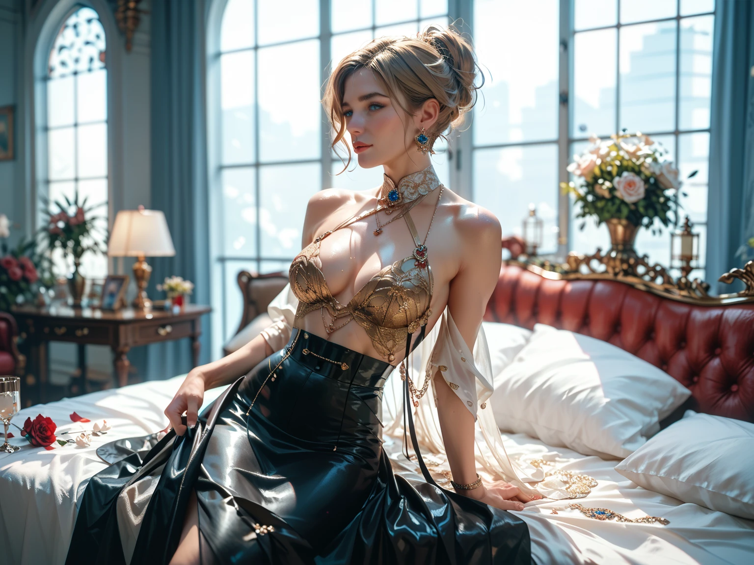 Perfect Human Model Cute Angelic Girl Pose, Precise Detail, Detailed Face, Fantasy, Dramatic, Complex, Elegant, High Detail, Digital Painting, Art Station, Concept Art, Smooth, Sharp Focus, Illustration, Art by Gustave D'Or, Octane Rendering, 4K, ( Cyberpunk: 1.4), (Solo: 1.4)