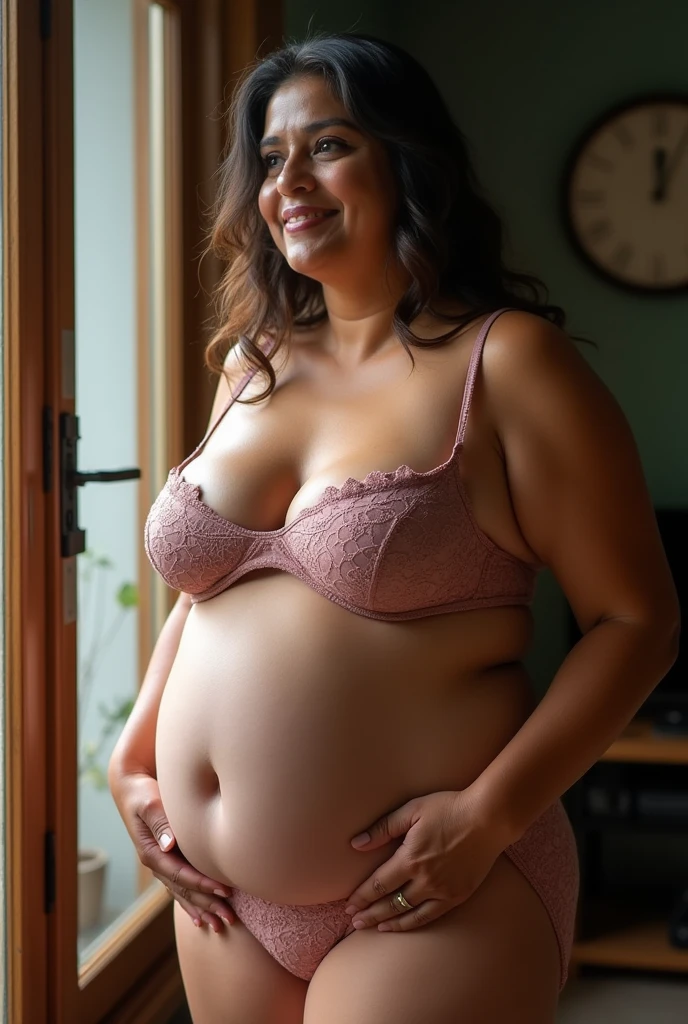 Girl belly inflation, really big