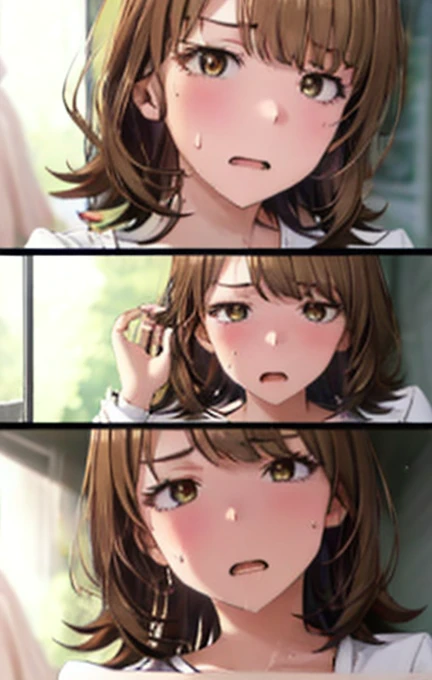 (Insert a penis over a man:1.4)、Irohaisshiki, Isshiki Iroha ,  shorthair ,  brown hair, ( Half Open Eyes 、 brown eyes:1.5), open your mouth,
break ( tousled hair、 Unkempt Hair 、 moist eyes、Cum all the way to the back of the mouth with fellatio！、Dusk is approaching、 M lettering、 full body photo、I'm a little drooling、 full nude、 rounded, full breasts、Curved waist、vagina.naked、nose blushed. sweaty、sexual climax.bedroom、 on the bed、Female top sex、:1.4)、
break looking at viewer,
break (masterpiece:1.2),  top quality ,  high resolution,  Unity 8K Wallpaper , (shape:0.8), ( detailed and beautiful eyes :1.6),  very detailed face ,  perfect lighting,   very detailed CG  , (perfect hand,  perfect anatomy),