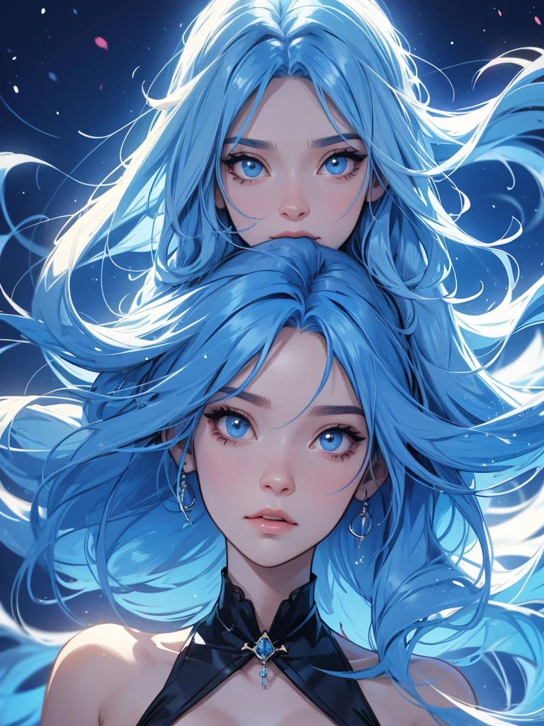 Abdava art style, For the, Angelia, Blue hair