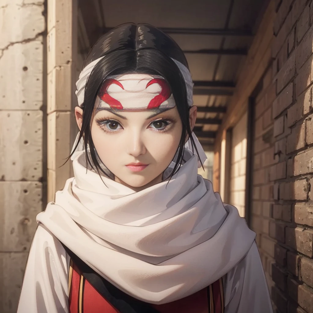 standing alone kyoukai looking at viewer headband extremely beautiful girl posing perfect face detailed perfect detailed beautiful art work