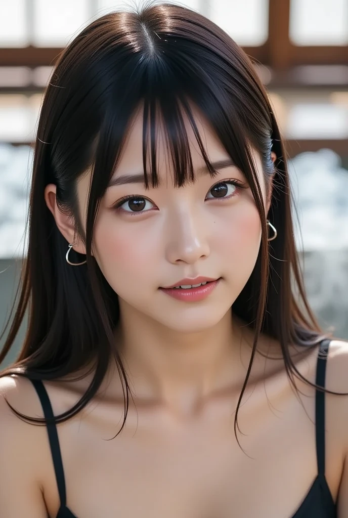 (japanese idol:1.3)、,(masterpiece,ultra high quality,32K.sharp photo,ultra high res, photorealistic,:1.1)(,,perfect face,symmetrical face,small face:1.3),beautiful breast,,(very thin body,very small hip:1.4),bright eyes,,eye lush,white pale skin,soft skin,young skin,earring,make-up,21 years old、The sculpture model is attractive, ( girl and boy.Photos、 photorealistic、 at stage、 ultra-detailed 、 ​masterpiece、 top quality) 、(nude,sex,nsfw,cowgirl position, vaginal,insert penis,ride on penis,POV,from front:1.4)、 charming eyes、  external expression 、 butt is small 、Colossal 、 ,most beautiful face 、 the cutest earrings in the world 、leaning back、((Insert、Deep joy、 severe pain ,open mouth half, enjoy,,:1.2）,(( Panting intensely :1.2))、 (ecstatic face、 climax expression:1.2)、,(looking at viewer:1.3)