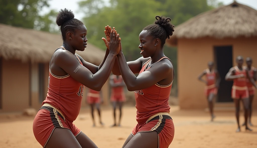 The image must show an African person living life to the fullest. The person's expression must be one of joy and freedom. Include visual elements that represent overcoming fear, such as the open sky, wide landscapes. Use a vibrant color palette that evokes excitement and freedom.