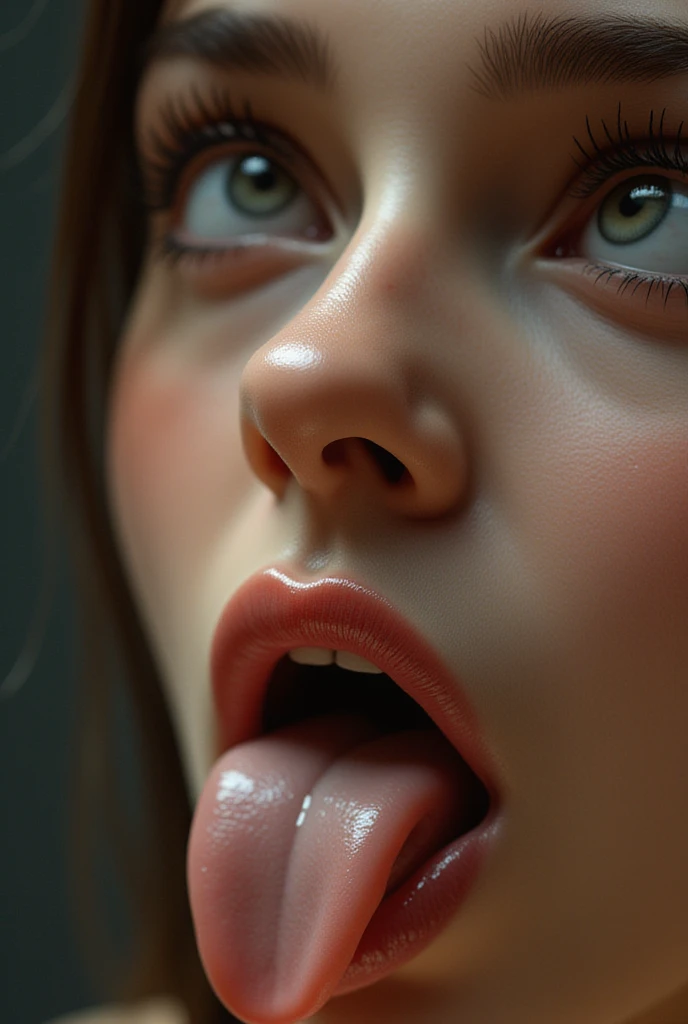 Her Full body is shown on a bed with a man , Perfect anatomy, realistic, she is biting deep and hard into his penis with her sharp vampire fangs, blood is dripping from his penis, she is trying to bite his penis off so that she can eat it, she has very sharp vampire fangs, she has a perfect athletic body, she is skinny with small perky boobs, she has abs and defined muscles, her skinny body is perfectly proportioned, she has a crazy look in her eyes, she is a sexy sadistic sex addict , a sexy tight dress with Long black stockings, she also is wearing black high heels with red bottoms, there is blood everywhere as she is biting into his penis with her sharp fangs. She has a perfect face, perfect eyes, and perfect bone structure, she has a skinny body with defined abs and muscle