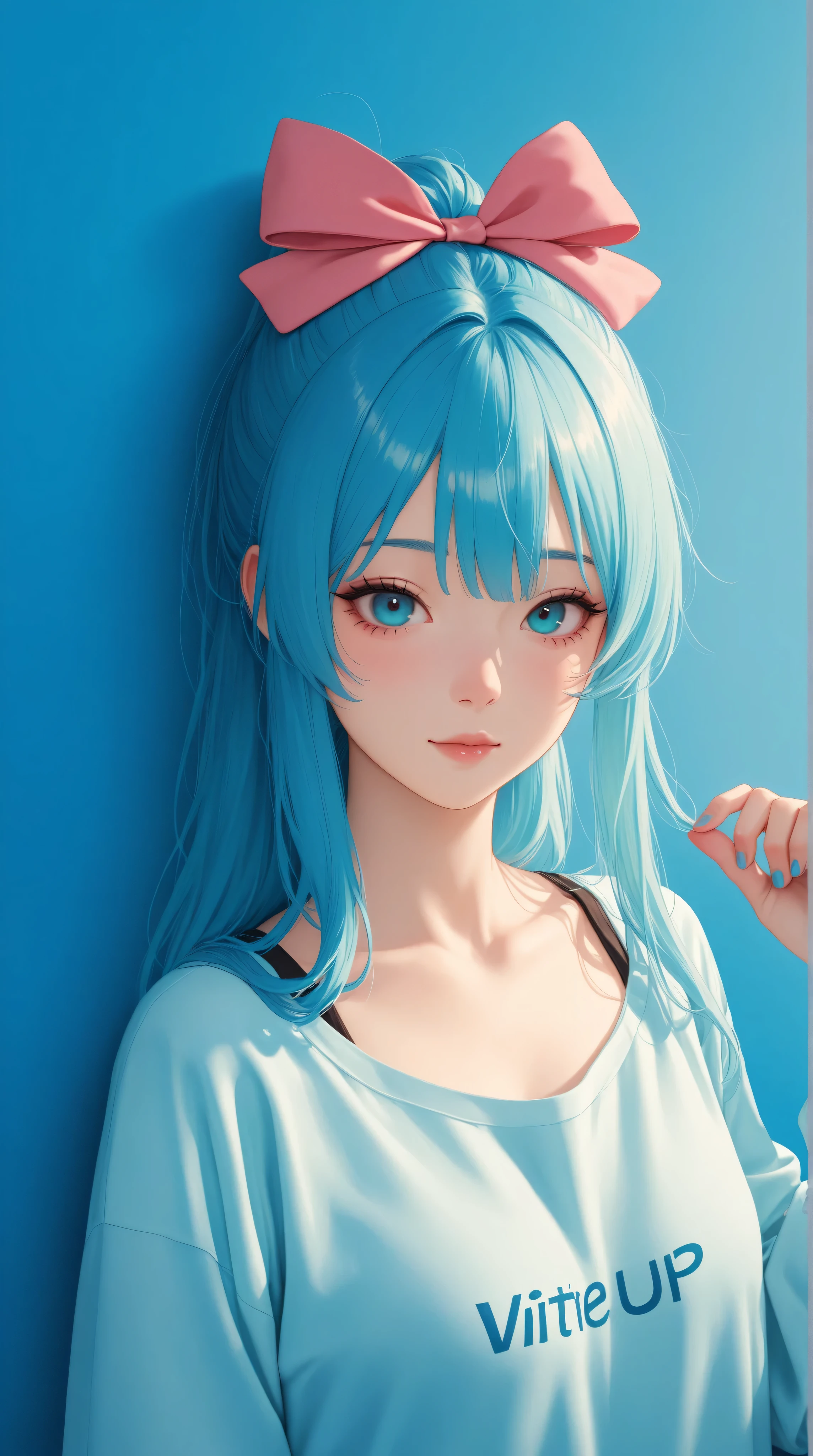 Kizi,Highly detailed, Amazing work,Vitreous luster,((clean backdrop)),In pink,(((blue colors))),green color,red colour,Best quality at best,clean backdrop。