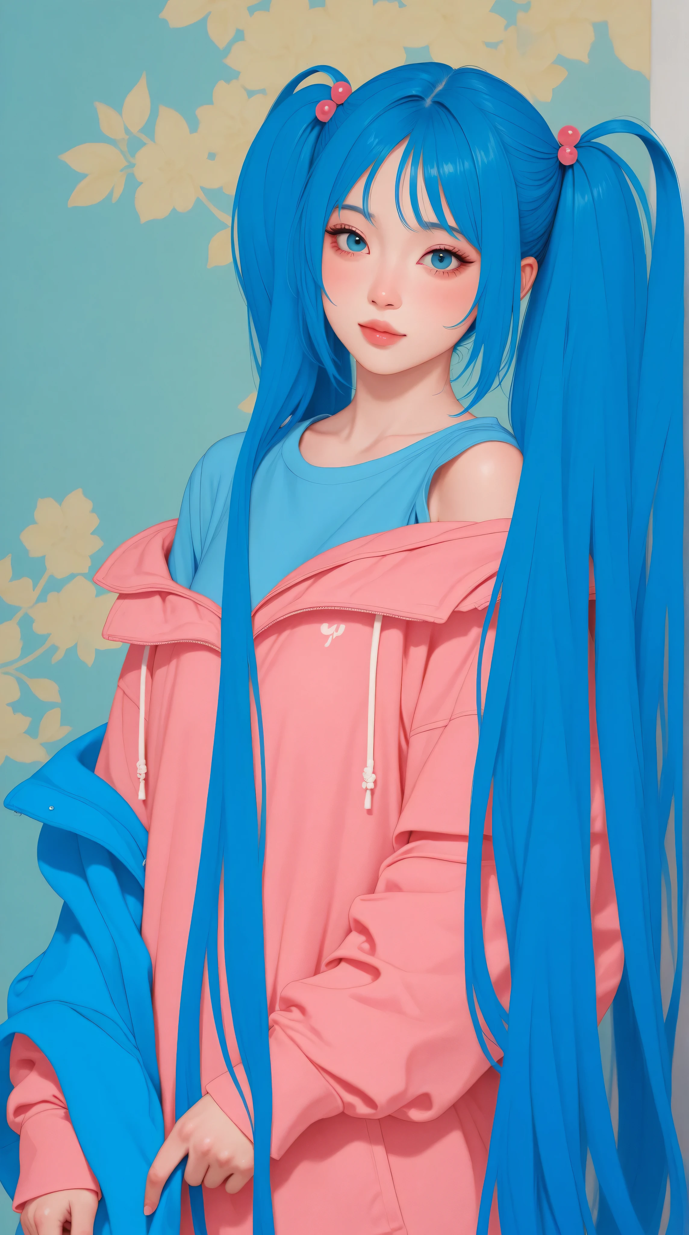 Kizi,Highly detailed, Amazing work,Vitreous luster,((clean backdrop)),In pink,(((blue colors))),green color,red colour,Best quality at best,clean backdrop。