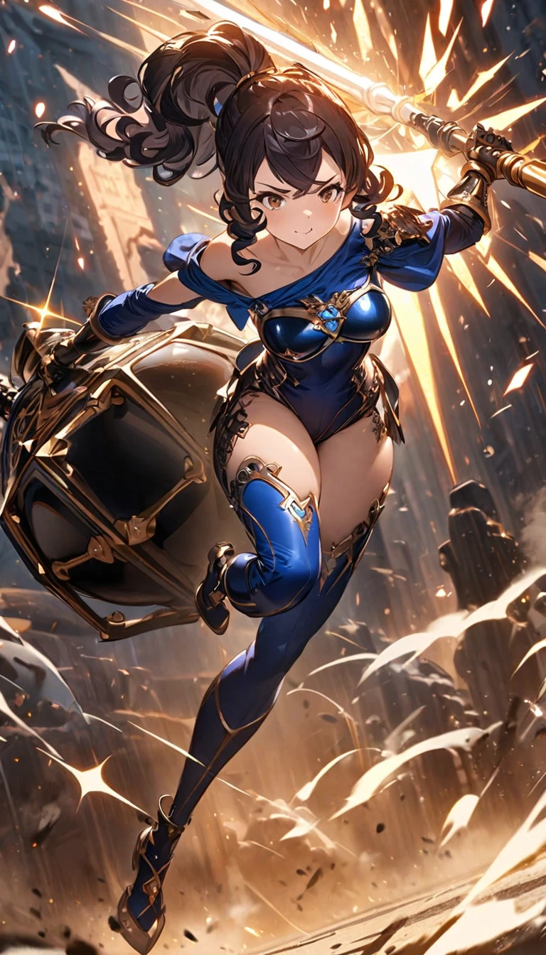beautiful- style image of a woman with a sword in a blue outfit, official splash art, extremely detailed artgerm, ig model | artgerm, ashe, splash art, orianna, league of legends splashart, wallpaper splash art promo art, style artgerm, lux from league of legends, league of legends splash art, artgerm lau