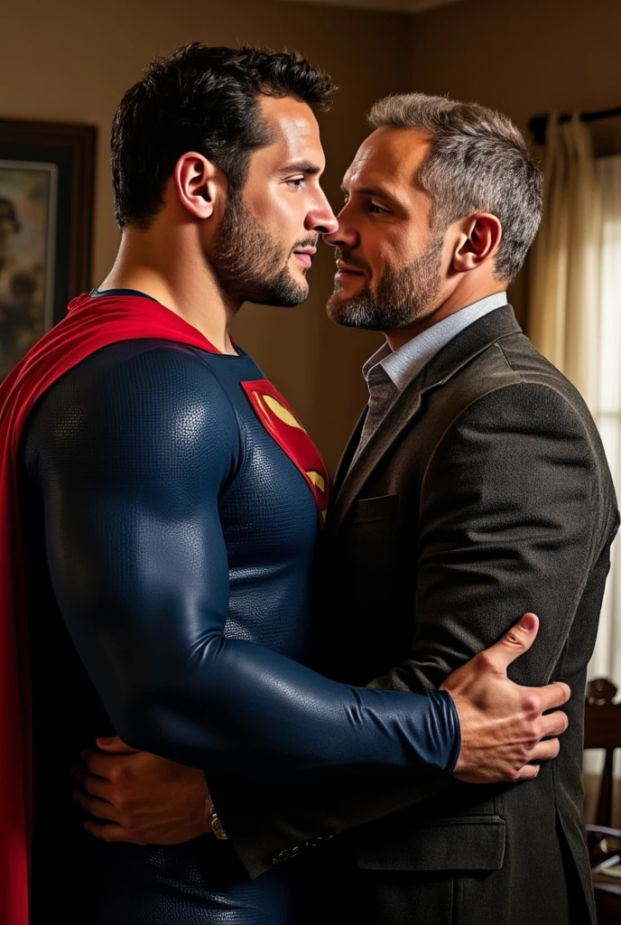 score_9, score_8_up, score_7_up, score_6_up, score_5_up, score_4_up , ,photo realistic,2men,
slim old man Alfred (butler, intelligent, gentlemanly, slim, in his 60s) kiss and hug with young guy Batman (hairy, muscular,handsome, tall, body covered in scars,30years old) kiss and hug each other wearing only a mask embrace each other in the shower in white briefs