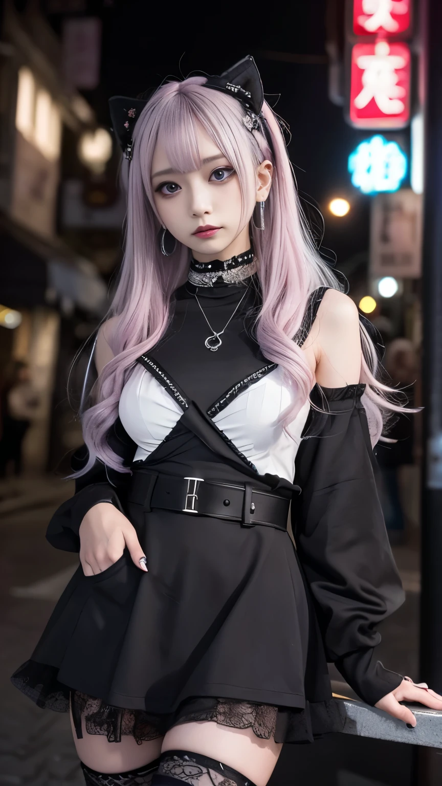 dynamic pose,1girl,(pale skin),pink hair,delicate face,freckles,shy,(neck leash:1.3,black linen kimono:1.3),(slender waist:1.3,wide thigh gap:1.3),(white background),(best quality:1.2,ultra-detailed,realistic:1.37),portrait,soft colors,polished lighting
