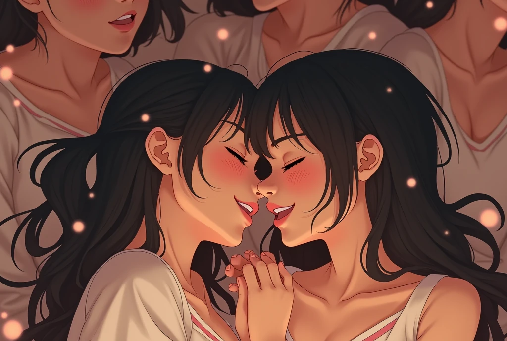 2 girls kiss