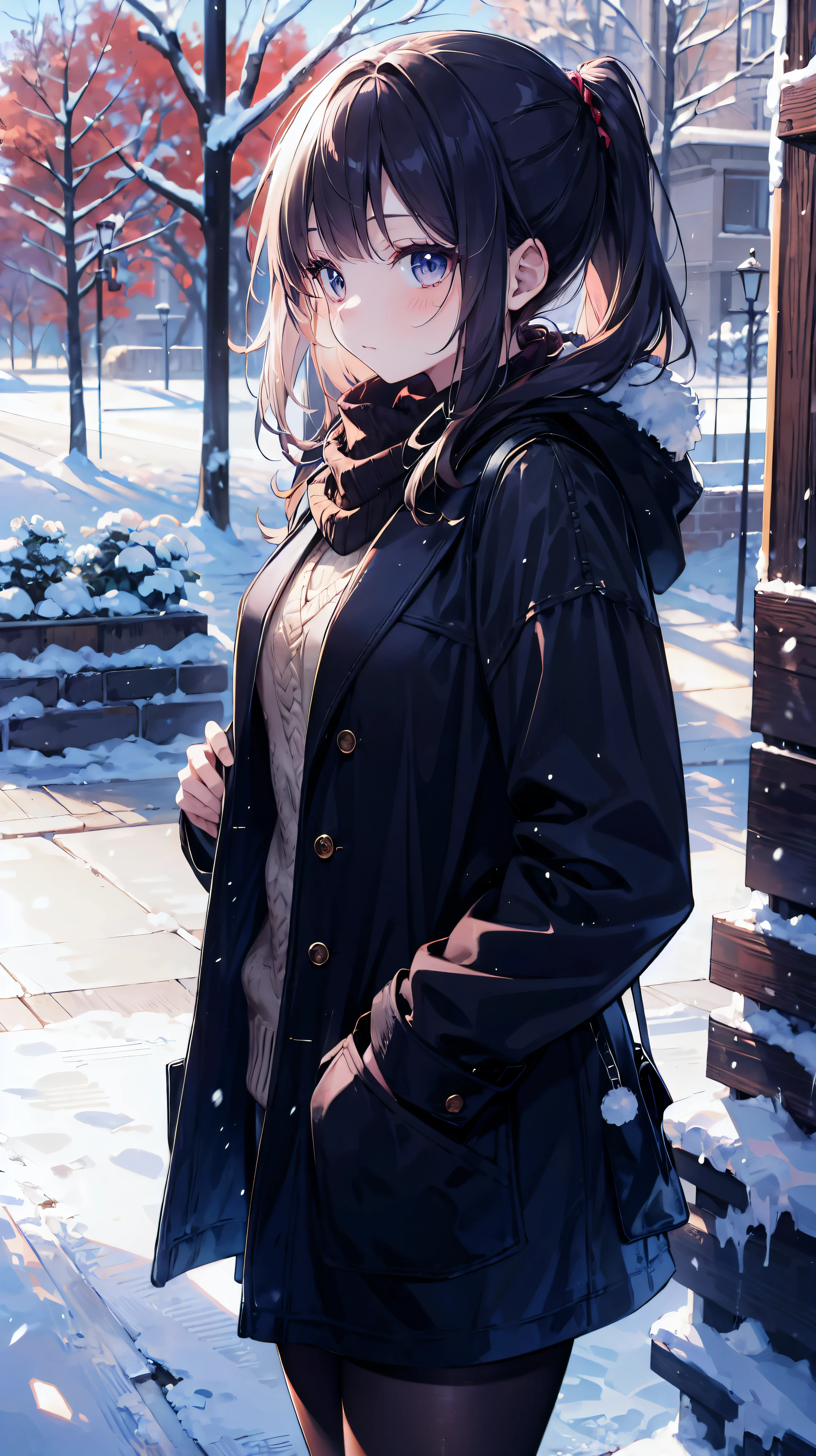 girl in winter clothes