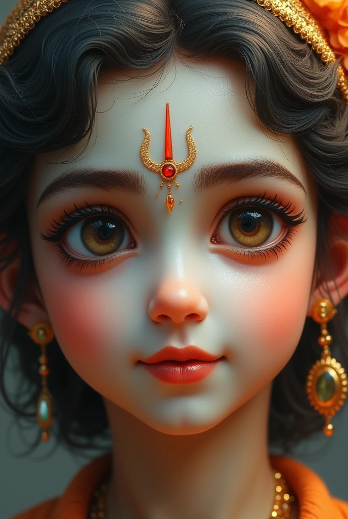 Lord krishna,child,4k,realistic