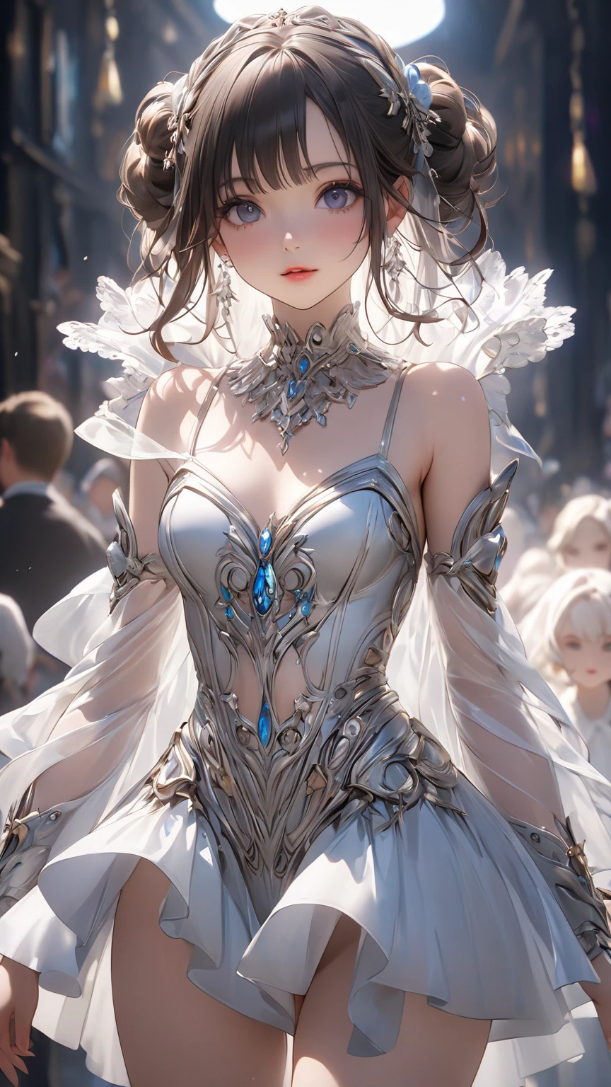 (practical, Photorealistic:1.37), (masterpiece, Highest quality:1.2), (Ultra-high resolution:1.2), (Original photo:1.2), (Clear focus:1.3), (Face Focus:1.2), (Highly detailed CG Unity 8k wallpaper:1.2), (Beautiful Skin: 1.2), (Pale skin:1.3), (Super sharp focus: 1.5), (Super sharp focus:1.5), (Beautiful and clean face:1.3), (非常にDetailed Background, Detailed Background:1.3), Bokeh, Depth of written boundary, rest, Image of a Very Cute and Beautiful Japanese Woman, (bride), business suit, (22 years old:1.1), smileの少女の肖像画, Full body image, from the front, Symmetrical Configuration, (Studio Lighting:1.3), (Cinema Lighting:1.3), (Rear window lighting is backlit:1.3), (surface light:1.3), Light Enveloping Her Entire Body, Looking straight at you, Persistence, Sexy model posing, rest, (Chestnut Half-Hair:1.2), Dark brown eyes, Beautiful Eyes, Princess Eyes, Mahogany Hair, A single hair, bangs, slim, Abdominal muscles, (Huge breasts;1.35), (Willow West:1.15), (Details of a beautiful girl:1.4), (Pure White Elegant and Gorgeous Lace Silk Wedding Dress:1.3), (BaliOcean view背景:1.2), (smile, happiness:1.3), ((Perfect female body)), (Upper body image:1.3), Encircling the head, Perfect Dramatic, Volumetric lighting, Professional majestic oil painting, Glowing Skin, CT Anatomy, Perfect Proportions, 8.Five Really Small, Face Focus, Ultra practical Photo, Extremely clear images, Ultra-high definition images, Bali, Ocean view, Beach, External, ((walking Beach:1.2)),