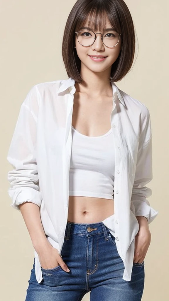 (Small lower chest,Tomboyish,small heads)),  (perfect bodies: 1.1), (short-length straight short hair:0.9),attractive collarbone，（极其细致的CG 8k壁纸），（Extremely refined and beautiful），（masterpiece），（best qualtiy:1.9），（超高分辨率:1.9），upper body，[A high resolution]，cheerfulness，Smile，Smooth and flawless fair skin,ultra - detailed,Elongated legs，（Small breasts:1.1),Flat chest,Slim,emaciated,No bra,After bath,(white t-shirt:1.5),(white skirt:1.5),At home, in dinning room,Close shot,nightfall,Warm Candlelight,a dinning table,(candle and Several dishes on the table:1.3),(Lying flat on back on the dining table:1.4),Top down overhead camera perspective,cowboy shot