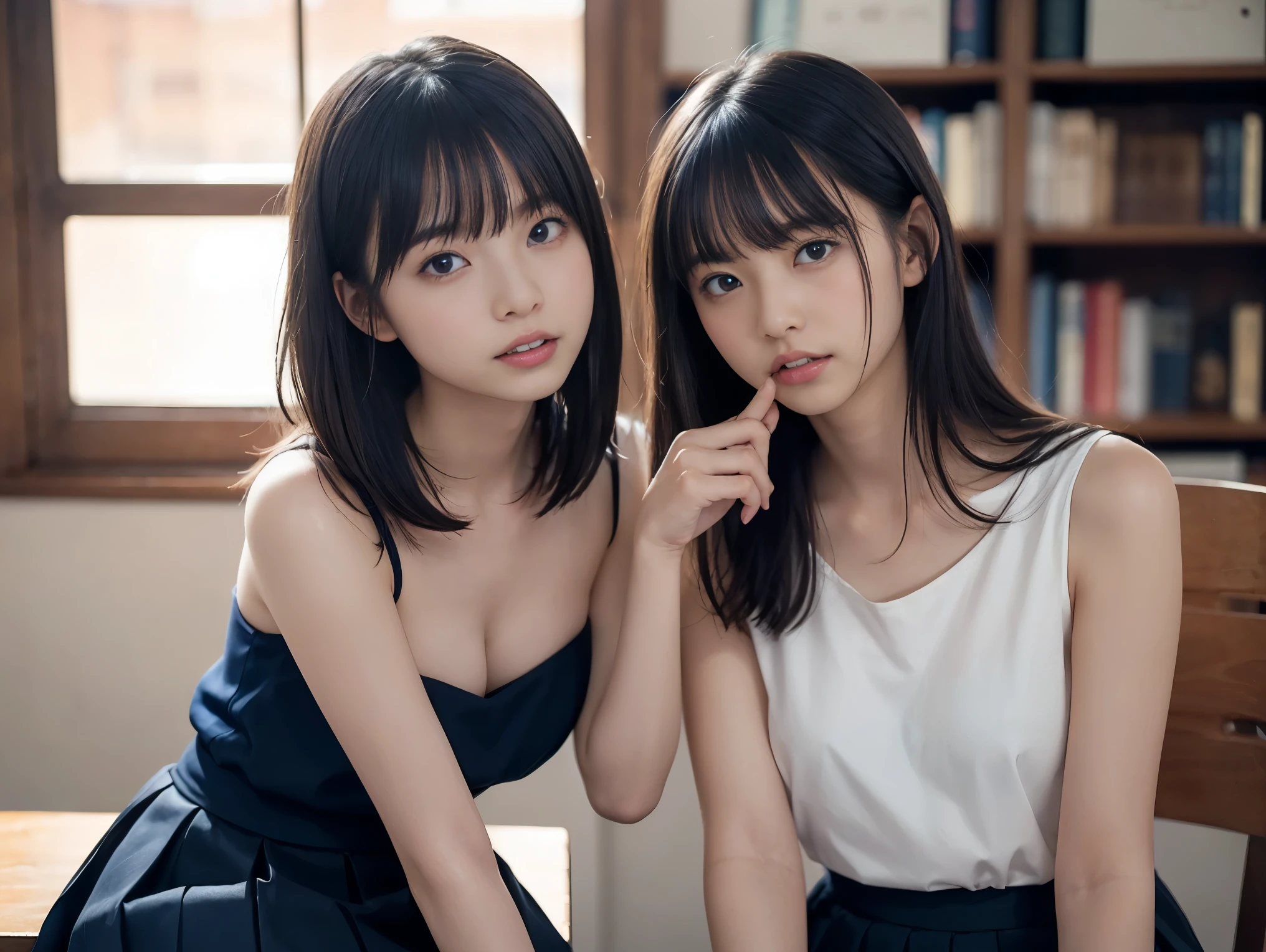 Smile、night、original photography、(((ultimate beauty portrait)))、((sparkling skin))、1 girl、Beautiful 15 year old girl from Prague、bright expression、((brown hair))、(cleavage)、(frilly skirt:1.5)、((Big eyes sparkling like gems))、cardigan、open your clothes、pantyhose、Glowing and radiant skin、(medium hair)、(silk ponytail)、(standing)、(from below)、under skirt、(from below看内衣的特写)、Eyeliner、beautiful bangs、hair between eyes、((Masterpiece、top quality、Super detailed、movie light、intricate details、high resolution、Very detailed))、background for this、8 kood、digital SLR、soft light、high quality、film grain、富士XT3 、shallow view deep、natural soft light、Kamimei、It swells up without wearing underwear、See the knees