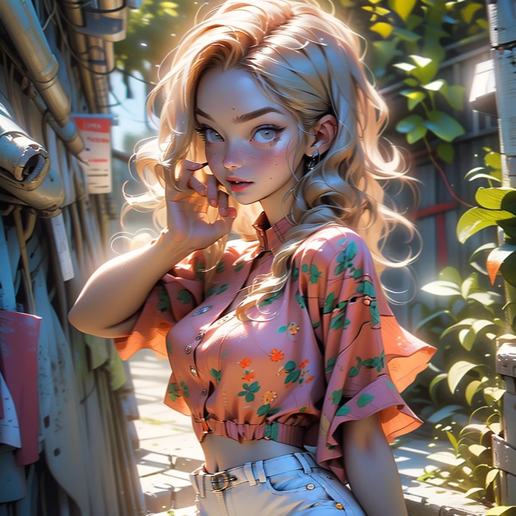 Street snap,girl cosplay, street, looking at viewer,camera flirting,cute pose, vignette photography, --auto
