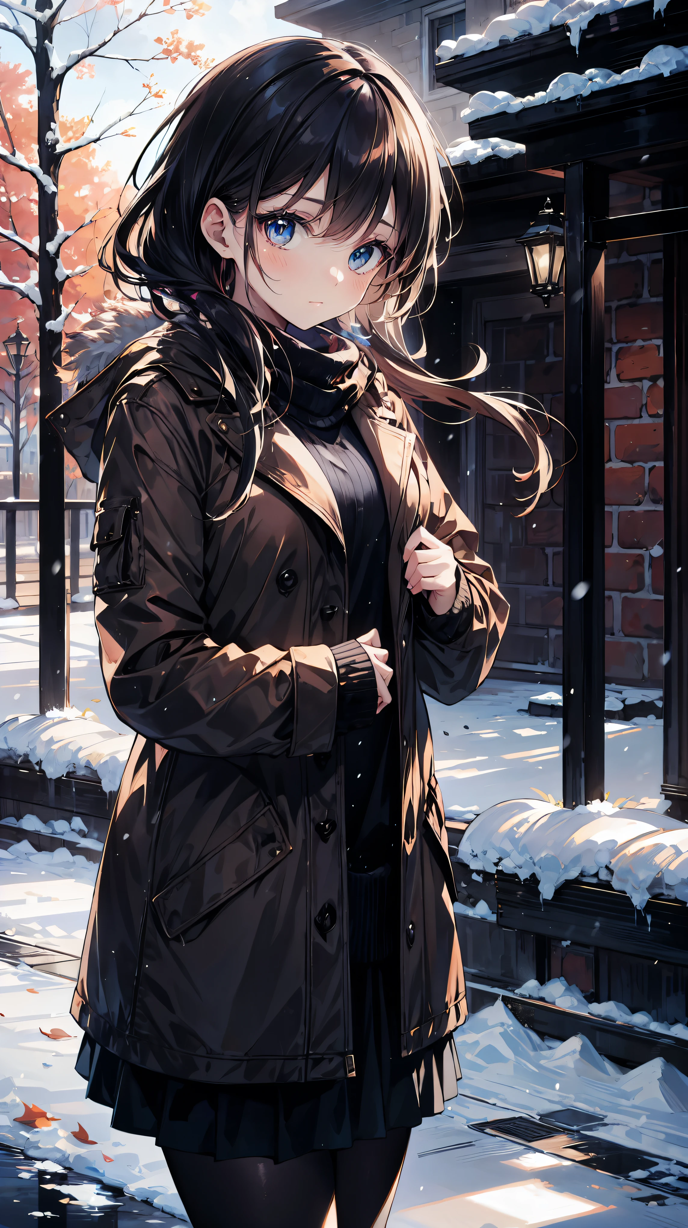girl in winter clothes