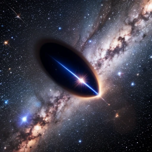 Closeup of gaping pussy and the black void of the Milky Way