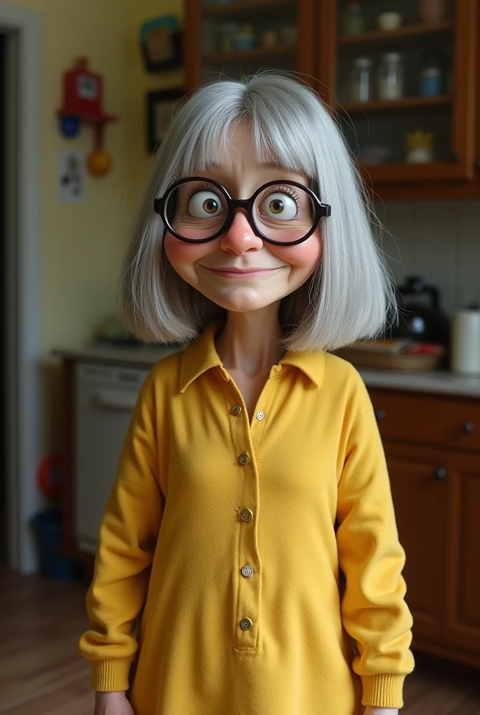 Miss Debbie is a retired old woman living alone with her three fat cats, Lucy Louise and Luke. She has a swampy face, wears glasses and straight gray hair. She is thin, she likes to dress in yellow, which is her favorite color, and her cat often dresses up to her.