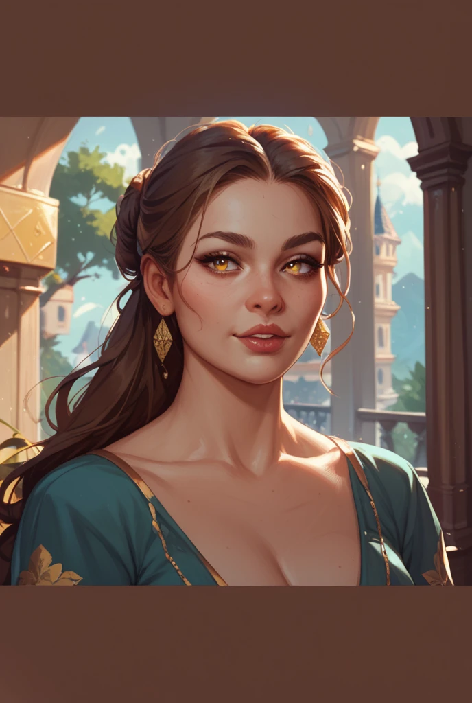 best quality,masterpiece,realistic,1woman,yujie,upper body,close mouth,Earrings,Necklace