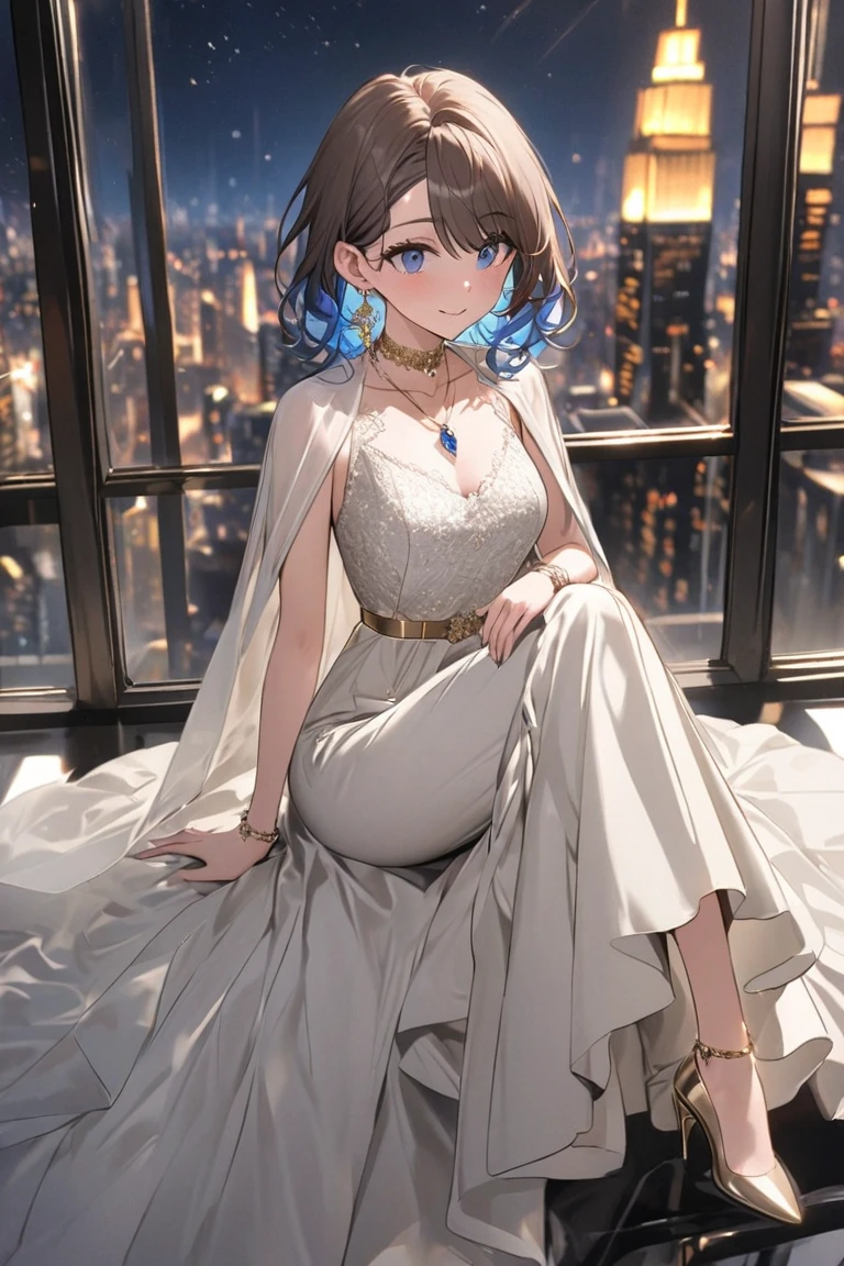 Highest quality, Detailed face, Detailed eyes, High resolution, One girl, Middle chest, smile, Simple Dress, (Charm, Puffy eyes:1.2), Excellent anatomy, View your viewers, Soft Focus, Golden Hour Lighting, Depth of written boundary, Happy expression, Short Hair, barefoot