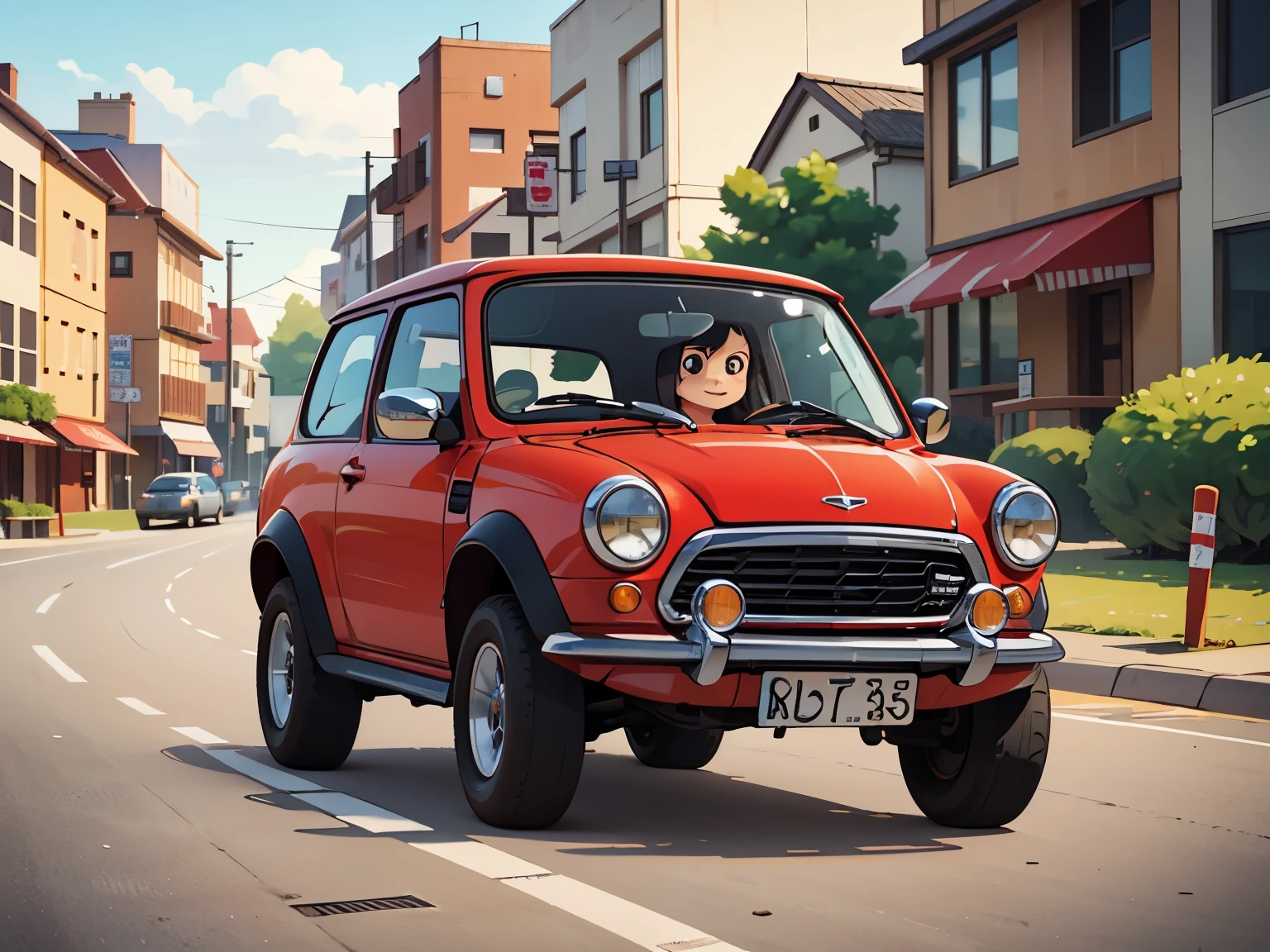    octane rendering、(   super detailed  : 1.2)、(Soft light、  sharp: 1.2)、、countryside、 old red Japanese modified mini car，Front spoiler，Rear wing，  over fender，Sports Muffler， very pretty Japanese floral kimono ，Pretty obi ， hair ornament， cute young girl ，Car in the passenger seat ， dynamic driving experience ，street，   urban lifestyle   ，Fast and Agile, Agile handling，Do a four-wheel drift， sneakers， naked under a jacket on a table  ，     anatomically accurate，Laughter， dazzling light ，It will happen:1.2， Tamiya box art:1.2， Tamiya box art，