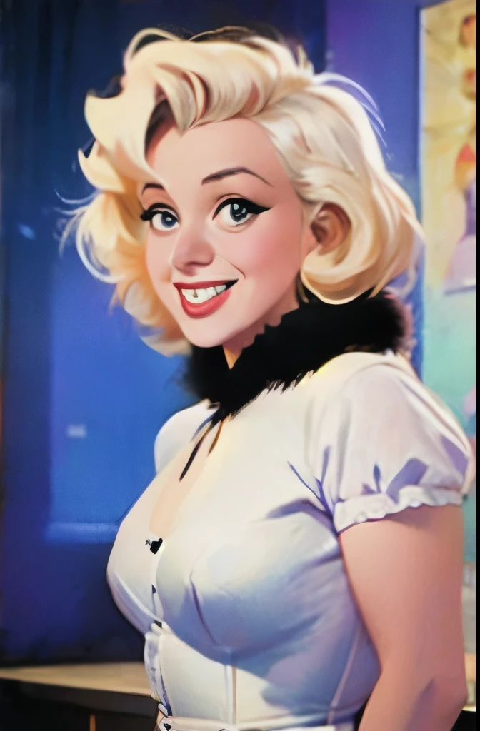 blonde woman with curlers in her hair looking at camera, rockabilly hair, retro and ethereal, up face with 1 9 2 0 s hairstyle, rockabilly style, retro 5 0 s style, rockabilly, dark pin-up style hair, pin up, 1950s vibes, vintage makeup, pinup style, inspired by Evaline Ness, old hollywood themed